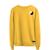 Blusão Moletom Yin Yang Masculino e Feminino Personalizado sem Capuz gola Redonda Amarelo