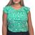 Blusinha Crepinho Social Feminina Estampas Lindas Verde floral