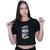 Blusinha Cropped Algodão A confiança Racionais Mcs Preto