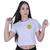 Blusinha Cropped Algodão Sad Smile Bad Tumblr Branco