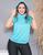Blusinha Fitness Dry Fit Mescla com Capuz Moda Fitness Verde