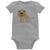 Body Bebê Leãozinho - Foca na Moda Cinza