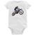 Body Bebê Motocross Manobra Freestyle - Foca na Moda Branco