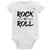 Body Bebê Rock n Roll - Foca na Moda Branco
