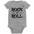 Body Bebê Rock n Roll - Foca na Moda Cinza