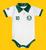 Body Bori Bebê Infantil Palmeiras Camisa Polo Time de Futebol Oficial Licenciado Torcida Baby Branco, Avanti palestra
