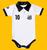 Body Bori Bebê Infantil Santos Camisa Polo Time de Futebol Oficial Licenciado Torcida Baby Branco, Santos sempre santos