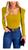 Body Canelado Manga Longa Feminino Bufante Princesa Moda Amarelo