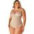 Body De Compressão Modelador Redutor Vi Lingerie Control Plus Size Tamanhos Grandes Creme