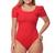 Body feminino canelado manga bufante com bojo fashion Pink