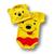 Body Urso Pooh Com Touca Mesverssario Fantasia Bebe Amarelo