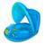Boia Bote Bebê Infantil Inflável Cobertura Fralda Proteção Azul