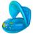 Boia Bote Bebê Inflável Com Cobertura Infantil Piscina Azul