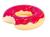 Boia Circular Inflável Infantil Modelo Donuts 60 cm Ø Pink