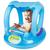 Boia Infantil Com Cobertura Inflável Piscina Bebe Capota Solar Infantil Kids Baby Float Proteção Modelo 2, Azul