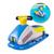 Boia Infantil Piscina Para Bebe Inflável Formato Jet Ski Top Azul