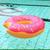 Bóia Inflável Circular Donuts Melancia Redonda 90cm Gigante Adulto - Snel Rosquinha rosa