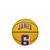 Bola de Basquete Wilson NBA Player Icon Mini Lebron 3 Amarelo, Roxo