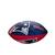 Bola De Futebol Americano Wilson NFL Team Logo JR Patriots Azul, Vermelho