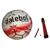 Bola de Futsal Guizo Dalebol Pegasus + Bomba de Ar C/Agulha Branco, Vermelho, Preto