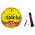 Bola de Futsal Guizo Dalebol Pegasus + Bomba de Ar C/Agulha Amarelonneon, Vermelho, Preto