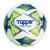 Bola de Futsal Oficial Topper Slick 22 TechFusion Branco, Azul e Amarelo