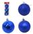Bola De Natal Azul Brilho/Fosco/Glitter N6 Pacote Com 9 Pcs - NATALKASA BRILHO