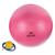 Bola de Pilates 55cm Muvin  Com Bomba  Antiestouro  Suporta até 300kg  Ginástica  Yoga Fitness Pink