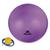 Bola de Pilates 55cm Muvin  Com Bomba  Antiestouro  Suporta até 300kg  Ginástica  Yoga Fitness Roxo