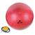 Bola de Pilates 55cm Muvin  Com Bomba  Antiestouro  Suporta até 300kg  Ginástica  Yoga Fitness Vermelho