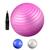 Bola De Pilates Suíça Com Bomba  55cm Ginastica Yoga Rosa