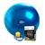 Bola De Pilates Yoga Fitball GymBall 65cm Com Bomba MBFit Azul