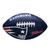 Bola Futebol Americano Wilson NFL New England Patriots Team Logo Jr Marinho, Vermelho