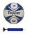 Bola futsal topper slick rei das bolas + bomba de ar Azul