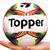 Bola Topper Campo Slick 24 Futebol Sport Original  Amarelo branco vermelho, Preto