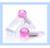 Bolas Esferas De Cristal Beleza Massagem 360 Pele Saudável Rosa