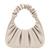 Bolsa Baguete Franzida Ombro Festa Casamento Resistente Offwhite