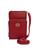 Bolsa carteira feminina porta celular transversal tiracolo Vermelho