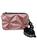 Bolsa carteira feminina transversal lateral blogueirinha mini bag influencer alça de mão miss dong Rosa