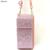 Bolsa Carteira Feminina Transversal Porta Celular com Brilho 5506 Rosa