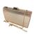 Bolsa clutch feminina brilho strass festa madrinha premium Champagne