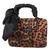 Bolsa Couro Cecconello Mini Bag Animal Print Onça Feminina Preto