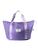 Bolsa Dobravel De Grande Capacidade, Viagem, Academia, Impermeavel Roxo