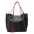 Bolsa Estilo Sacola Feminina Grande Reforçada  Preto, Vermelho