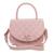 Bolsa Feminina Bag Pequena transversal Bordada Com Alça de Mão Rosa