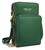 Bolsa Feminina Carteira Mini Bag Com 3 Divisórias Transversal Porta Celular Modelo YS-45 VERDE ESCURO