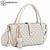 Bolsa Feminina Chenson Bordado Monograma Mão 3483942 Off white