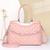 Bolsa feminina Jasminy design moderno  correntaria  em acrílico Rosa