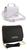 Bolsa feminina kit 2 bolsas alça transversal Mini, Bg branco baby preta