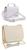 Bolsa feminina kit 2 bolsas alça transversal Mini, Bg branco baby marfim